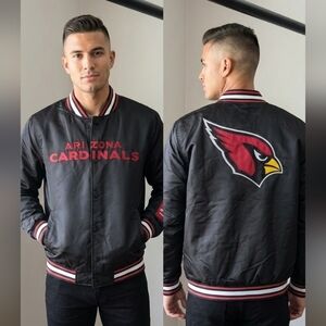 NFL Arizona Cardinals Black and Red Jacket